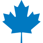 blue maple leaf